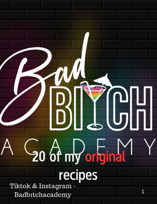 Badb1tchAcademy- First 20 Drink Recipes- eBook
